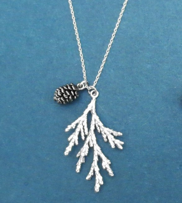 European And American-style Vintage Branch And Leaf Minimalist Womens Pendant