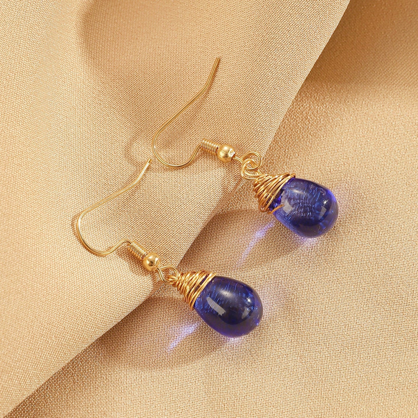 Retro Droplet Lantern Earrings