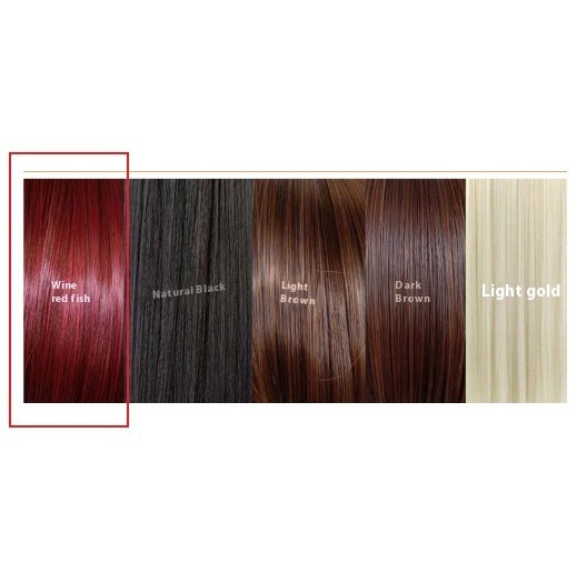 Mid-length Straight Hair Hand-woven Front Lace Synthetic Wigs