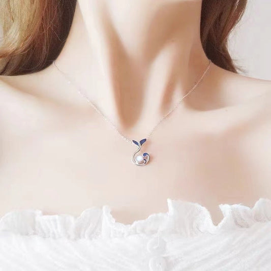 Sweet Titanium Steel Necklace For Women Simple Design