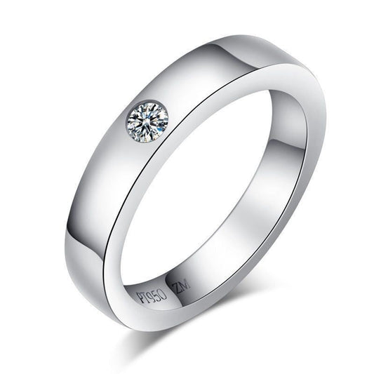 Simulation Of A Classic Six-prong Ring For Women Open Diamond Ring Niche Moissanite Ring